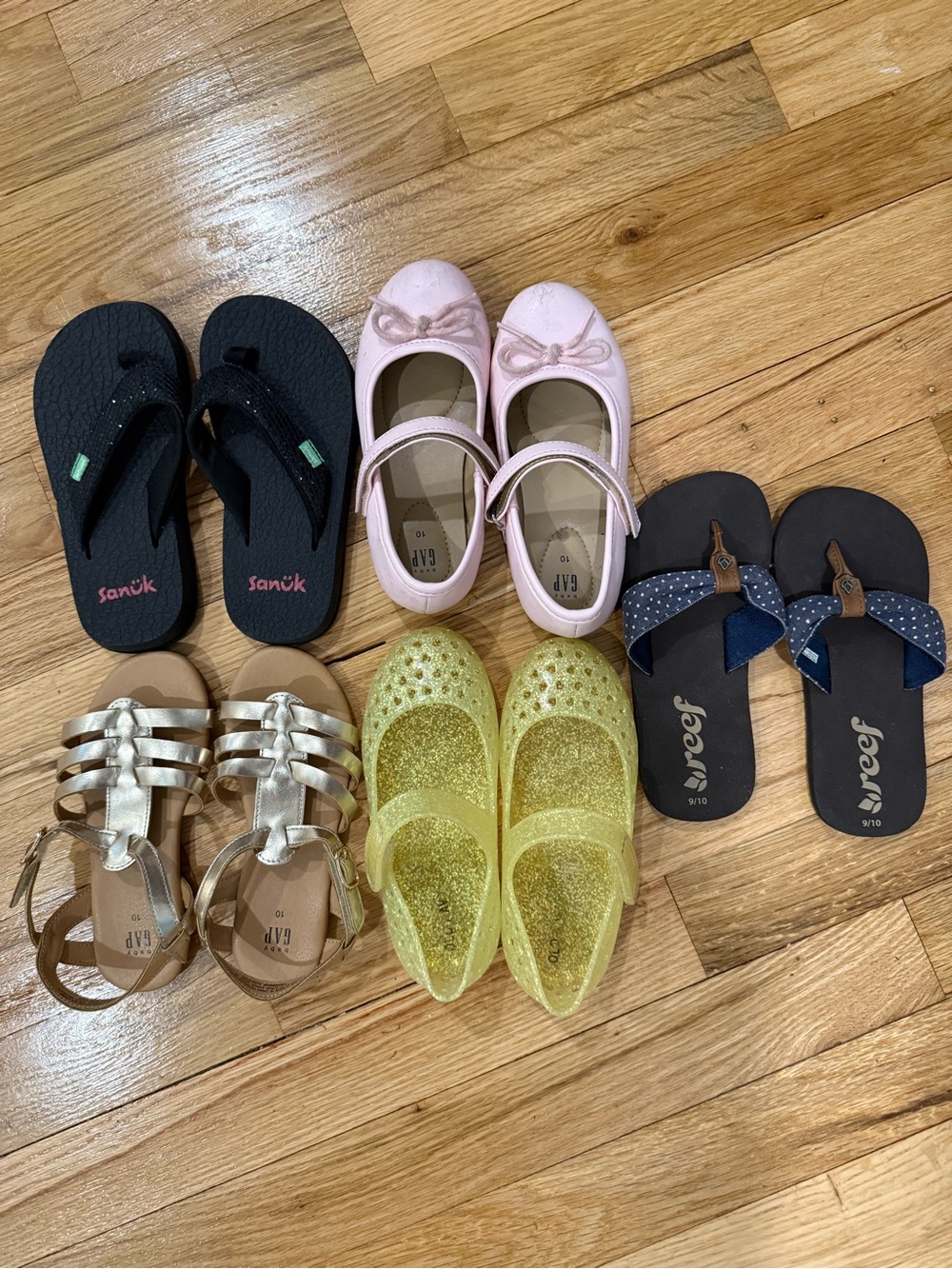 Bundle of 9T/10T girls Spring/Summer Shoes- Like New!